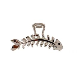 Shark clip ins with high aesthetic value, fishbone metal clip for women, minimalist back of head spoon clip, high-end and irregular hair clip