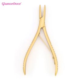 Pliers 1Pcs Weft Application Pliers Flat Shape with Teeth Professional Hair Extension Beads Dreadlock Pliers Tools