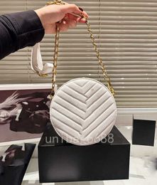 woman luxury elegant single shoulder bag round cake bag handbag Gold standard summer new fashion single shoulder bag YY2024