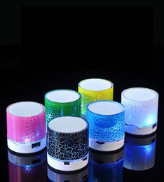 Mini Speaker Bluetooth Speakers LED Coloured Flash A9 Hands Wireless Stereo Speaker FM Radio TF Card USB For Mobile Phone Compu7350631