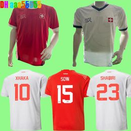 2024 Switzerland Soccer Jerseys Club Full Sets EMBOLO SHAQIRI XHAKA ELVEDI AKANJI ZAKARIA SOW RIEDER 24 25 Football shirts SWISS home away Uniforms