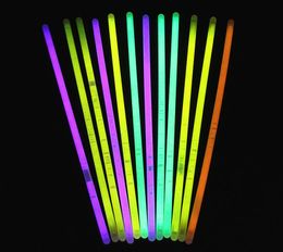 Multi Colour Glow Stick Bracelet Necklaces Neon Party Flashing Light Stick Novelty Toy Concert Flash Sticks IC6075930296