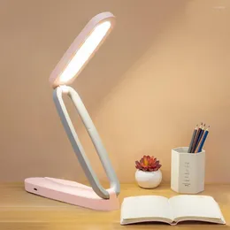 Table Lamps Rechargeable Mini Light High Brightness Led Desk Lamp With Stepless Dimmable Feature 3 Color Temperature Options For Reading