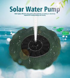 Solar Fountain IPX8 Water Pumps Waterproof Outdoor Garden Landscape Courtyard Lotus Leaf Floating For Bath Pool Small Pond decorat4740007