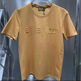 Bury T Shirt Paris Mens T-Shirts Designer Tee Luxury Flocking Letter Classic Fashion Green Womens Short Sleeve Casual Cotton 77