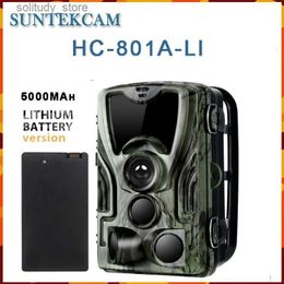 Hunting Trail Cameras Suntekcam HC-801A-Li Hunting Camera with 5000Mah Lithium Battery 24MP Trail Camera IP65 Photo Tra 0.3s 940nm Wild Camera Q240321