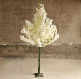 15M 5Ft Height White Cherry Blossom Tree Road Cited Simulation Cherry Flower Tree For Wedding Party Centerpieces Decor6883133