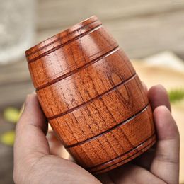 Tumblers Wooden Coffee Cup Beer Mug Teacup Anti Scalding Tea Drink For Home Restaurant Drinks 190/300ml