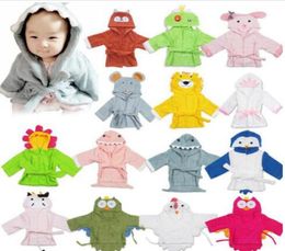 Cotton Baby Pajamas Funny 3D Cartoon Animal Printed Rompers Fashion Kid Bathrobe Winter Thickened Warm Bed Gown WY3884782564