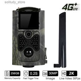 Hunting Trail Cameras Outdoor 2K live streaming application tracking cloud service 4G 30MP wild hunting night vision PhotoTra game camera Q240321