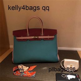 Totes Handbag 40cm Bag Hac 40 Handmade Top Quality Togo Leather Color Block quality custom made by order only quality 3tones togo brand stitching gold and silver har