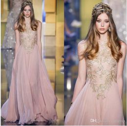 elie saab evening dresses jewel neck shiny sequins appliqued prom red carpet dress new sexy a line runway fashion gowns