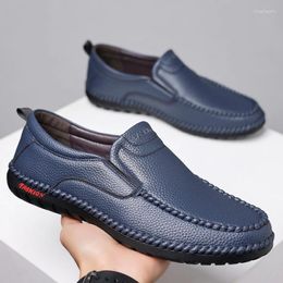 Casual Shoes YUDX First Layer Of Cowhide Slip-on Men's Leather Soft Sole Surface Non-slip Wear Breathable