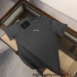 T-shirt a maniche corte della famiglia AS firmata, t-shirt semplice da uomo in puro cotone, abbigliamento casual americano ampio e trendy, versatile 8W9Q