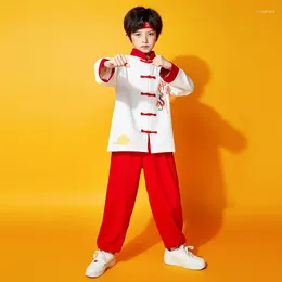 Ethnic Clothing Martial Arts Wushu Costume Wing Chun Uniform Children's Performance Chinese Style Traditional Vintage Tai Chi