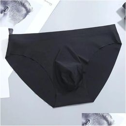 Underpants Y Men Briefs Underwear Mens Seamless U Conve Pouch Breathable Confortable Low Waist Male Panties Drop Delivery Apparel Ot7Pa