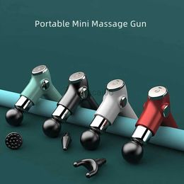 Massage Gun Massage Gun Portable Percussion Pistol Massager For Body Neck Deep Tissue Muscle Relaxation Gout Pain Relief Fitness Vibrator 240321
