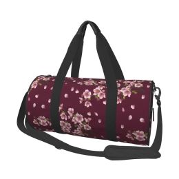 Bags Sakura Blossom Gym Bag Beauty Pink Fashion Waterproof Sports Bags Large Capacity Travel Training Handbag Fitness Bag For Couple