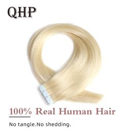 Extensions Straight Tape In Human Hair Extensions Machine Brazilan Remy Tape Ins Extension Seamless Skin Weft 20PC/40PC/Pack Natural Color