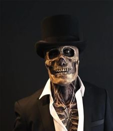 Halloween Latex Horror Mask Cosplay Party Decor Skull Model of Medicine Skeleton Gothic Decoration 2207056950477