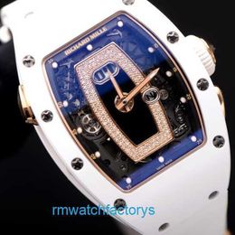 Casual Wristwatch Unisex RM Wrist Watch Womens Series Rm037 Black Ceramic Womens Watch 52x34.4mm Diameter Rm037