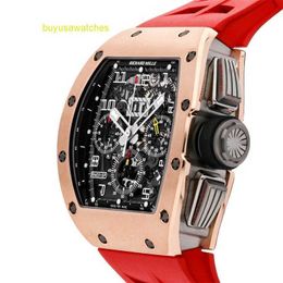 Nice Wristwatch RM Wrist Watch Collection RM011 chronograph car gold strap watch RM011 AJ RG