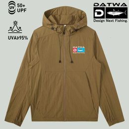 Datwa Fishing Shirts UPF 50 Long Sleeve Jerseys Summer Sun Protection TShirts Spring Men Hooded Jackets 240305