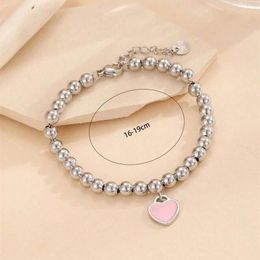 Bracelets Designer Love Heart Sier Bracelet Bottom Plating for Girlfriend Souvenir Gift Fashion Charm Designer Jewellery