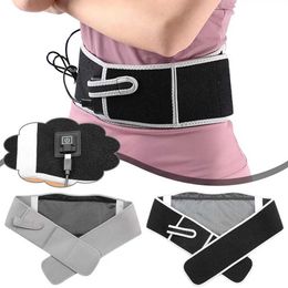 Slimming Belt USB electric heating waist back cushion with protector bracket and support massage machine pain relief treatment tool 240322