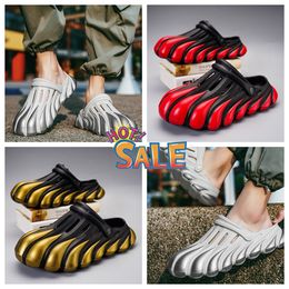 Dragon Hole Shoes with a Feet Feeling Thick Sole Sandals GAI thick Painted Five Claw Trendy Hole Large Toe Wrap Summer Original Men nonslip soft 2024 40-45 large size