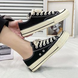 Casual Shoes Large Size Canvas Men's Low-top Flat Bottom Women's Spring All-match Cloth Men And Women Sports