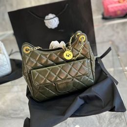 CC Bags Luxury Brand Cross Body Trend Women Classic Flap Stray Bag Gold Coin Diamond Lattice Leather High-Capacity Handbag Armpit Walle Ufbm