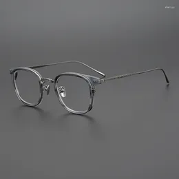 Sunglasses Frames Top Quality Titanium Optical Eyeglasses Designer Luxury Square Prescription Glasses Frame Men Women Computer Eyewear