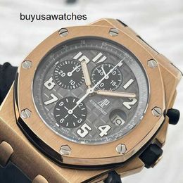 Tourbillon Titanium Wristwatch AP Wrist Watch Royal Oak Offshore Series Watch Mens 42mm Diameter Automatic Mechanical Fashion Casual Gentlemen's Famous Watch