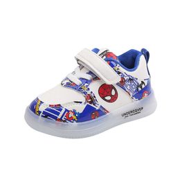 2024 New Children's Luminescent Board Boys Girls Cartoon Illuminated Leisure Shoes for Small Medium Sized Children with Soft Soles and Lights