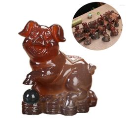 Tea Pets Colour Changing Twelve Zodiac Pet Accessories Decoration Chinese Resin Set Decorative Objects