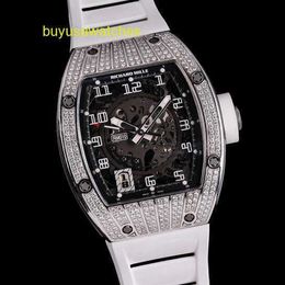 Nice Wristwatch RM Wrist Watch Collection Series Rm010 Rear Diamond (platinum White)