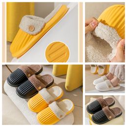 Designer Slides Women Sandals Pool Pillow Heels Casual slippers for spring autumn Flat Comfort Mules Padded Front Strap Shoe GAI yellow pink Cotton mop Hot sales