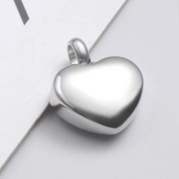 Necklaces 20pcs/lot Stainless Steel 4 Colours Heart Locket Cremation Heart Charms Memorial Ashes Urn Necklace Keepsake Pendant