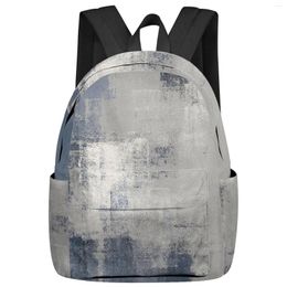 Backpack Geometric Abstract Oil Painting Texture Student School Bags Laptop Custom For Men Women Female Travel Mochila