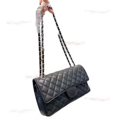 Classic Flap Big Brand Bag Caviar Grained Cowhide Leather Fashion Handbag CF Womens Wallet Golden Chain Shoulder Bags Cross Body 25cm