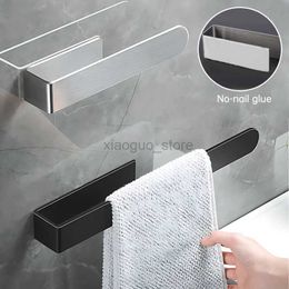 Towel Rings Hand Towel Ring Self-Adhesive Towel Holder Bathroom Kitchen Hand Towel Holder Bar Stick on Wall Without Drilling Towels Rack 240321