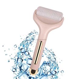 Face Massager Pink ice roller facial roller massager relieves pain and minor injuries beauty products tighten pores and whiten skin 240321