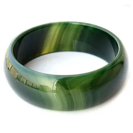 Bangle Send Certificate Green Jade Women Fine Jewellery Accessories Natural Striped Agate Certified Jadeite Bangles Bracelet