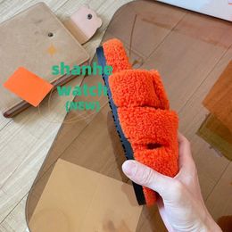 Original Slippers for Wool slippers female outerwear wearing 2024 new second uncle woolen autumn and winter flat bottomed home cotton one line in fashi 1G8NI