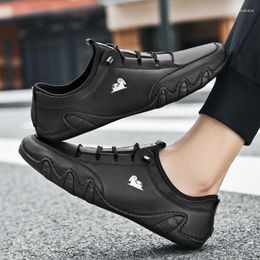 Casual Shoes Men Sneakers Leather Sport For Fashion Male Luxury High Quality Footwear Loafers