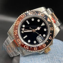Mens watch Ceramic ring watches designer watch Gold 41MM stainless steel sapphire glass waterproof luminous luxury watchs Fine adj232p
