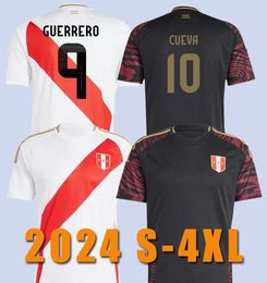 2024 2025 S-4XL Peru Soccer Jerseys 2024 Home Away Copa Football Shirts PIZARRO FARFAN CUEVA Eleccion Peruana Cuevas SOLANO FLORES CUBILLAS PINEAU Men Kids Kit