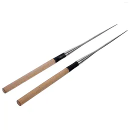 Kitchen Storage 1 Pair Of Stainless Steel Point Head Japanese Restaurant Use Sashimi Chopsticks