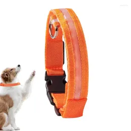 Dog Collars Light Collar Flashing Up LED Rechargeable Safety For Medium Small Pets Dogs